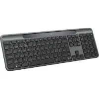 Logitech Signature Slim Solar + K980, Kabellos, RF Wireless + Bluetooth, QWERTY, Graphit