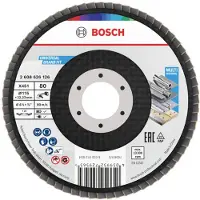 Bosch X451 Fächerschleifscheiben, 125mm, T27, K60, 15-Stück - 2608626180