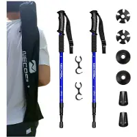 INF Faltbare Wanderstöcke – 2er-Pack Blue