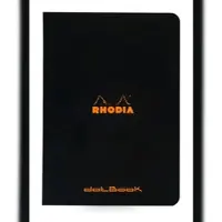 Rhodia 10x Notizheft dotBook A5 48 Blatt dot/punktkariert 80g - Schwarz 119186C