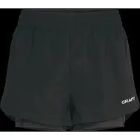 Craft Sporthose Damen ADV Essence 2-In-1 Shorts 2 Black-XXL