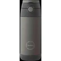 AYA&IDA Thermosflasche Drinking Bottle Kids Straw Slate Green 350 ml