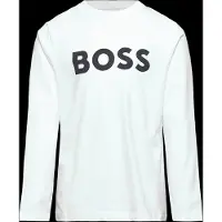 BOSS Kids-Longsleeve aus Baumwolle mit Kontrast-Logo Grösse 114