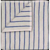 Blomus Badetuch Arto Schmale Streifen Moonbeam / Mazarine Blue (70 x 140 cm)