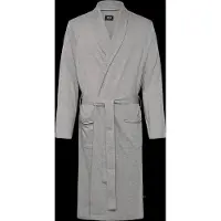 BOSS für Herren. 50545943 Strickjacke aus Baumwolle mit gestickter Logo-Applikation in Grau (L), Heimtextilien