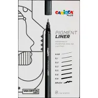 Carioca PLUS Pigmentliner 8er-Pack