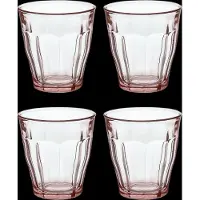 Duralex Picardie-Becher 25 cl, Rosa (4er-Set)