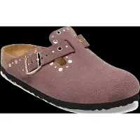 Birkenstock Damen Boston Nieten Veloursleder Damen Pepper Narrow-Schuhgröße 36