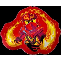 LEGO NINJAGO KAI Geformtes Kissen 40 cm, Rot