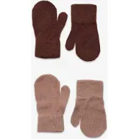 CeLaVi Fäustlinge - Wolle/Nylon - 2er-Pack - Shell/Beige - - 1-2 Jahre (80-92) - Handschuhe/Fäustlinge