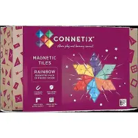 Connetix CT-R-00030-GE - 30 Teile Geometrie Pack, Regenbogen