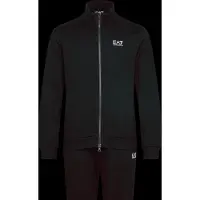 EA7 für Herren. 8NPV67_PJVTZ Schwarzer Pro-Trainingsanzug (S), Lässig, Sportlich, Baumwolle, Langarm