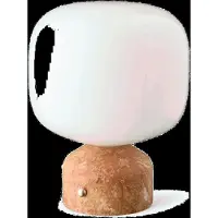 Gejst Design Tischlampe Meemo, dimmbar, braun / rost, für Wohn- / Esszimmer, Glas, Tischlampe