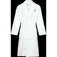 Gant Unisex Bademantel - ARCHIVE SHIELD TERRY ROBE, Schalkragen, Frottee, Bio-Baumwolle Weiß / 2XL
