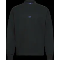 HUGO Sweatshirt aus reiner Baumwolle mit Logo-Aufnäher Grösse L