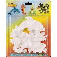 Hama Stiftplatten Delfin - Seepferd - Frosch - Drache