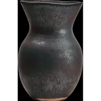 House Doctor Corp Vase Schwarz - , Schwarz, für Wohnzimmer, Stein