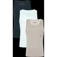 HUGO Herren 3er-Pack Tanktops Rosa/Weiß
