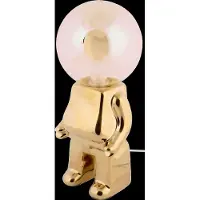 Leitmotiv - Tischleuchte Ross Led - Gold - 12x12x27cm Tischlampe - Nachttischlampe, Wohnzimmer, Schlafzimmer
