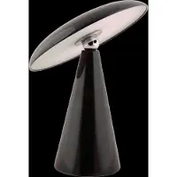 Leitmotiv - Tischleuchte Phoebe Led - Schwarz - Ø23cm Tischlampe - Nachttischlampe, Wohnzimmer, Schlafzimmer