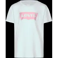 Levi's T-Shirt KIDS "LVG BATWING TEE", Mädchen, Gr. 12 (152), blau (country air), Jersey, Obermaterial: 100% Baumwolle, Basic schmal hüftlang, Rundhals, abgesteppte Kante, Shirts T-Shirt, for GIRLS