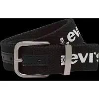 Levi's Stoffgürtel KIDS "LAN LEVIS WEBBING BELT", Jungen, Gr. L (76/81), schwarz, Web, Kunstfaser, Basic, Gürtel Stoffgürtel, UNISEX