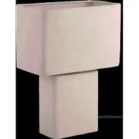 Leitmotiv - Tischleuchte Boaz Recto - Warmes Grau - 24x14x33cm Tischlampe - Nachttischlampe, Wohnzimmer, Schlafzimmer