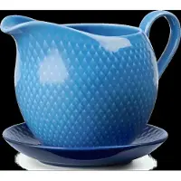Lyngby Porcelæn - Rhombe Color Sauciere - 67 cl - Blau