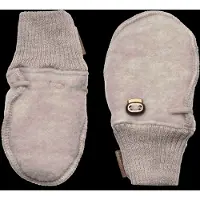 Mikk-Line Fäustlinge Merinowolle, Melange Offwhite, 74-80