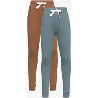 Minymo Jogginghosen - 2er-Pack - Toffee/Aquagrün - - 3 Jahre (98) - Jogginghosen