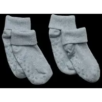 Minymo Socken - Rib - 2er-Pack - Winter Sky Melange - - 19/22 - Socken