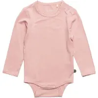 Minymo Body l/ä - Bambus - Rosa - - 62 - Body L/Ä
