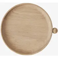 Oyoy Inka Tablett, holz hell, Ø 20 cm, Eiche - Living Design Living Design, Inka, Holz, für Wohnzimmer, Holz, Design