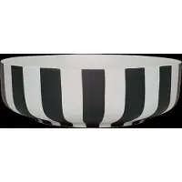 OYOY Toppu Schale, schwarz/weiß, Ø 20 cm - Living Design Living Design, Toppu, Schwarz, für Küche, Keramik, Design