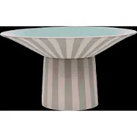 OYOY Toppu Centerpiece, hoch, Clay/Ice Blue - Living Design Living Design, Beige, für Esszimmer, Stein