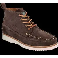 Ralph Lauren Ftw für Herren. 812945353002 Ranger Arbeitsstiefel aus braunem Wildleder (45), Wohnung, Schnürsenkel, Lässig