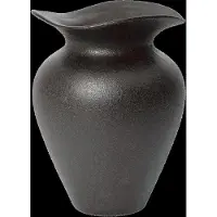 Broste Copenhagen - Florentina Vase, schwarz matt, Ø 16 cm x H 22,5 cm