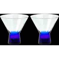 Broste Copenhagen Konus Cocktailgläser 10cl blau 6er-Set