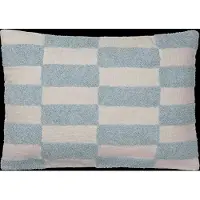 Broste Copenhagen - Jane Kissenbezug, 40 x 60 cm, dusty blue / oatmeal