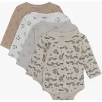 Pippi Baby Wickelbody 4er-Pack, Rainy Days, 62, Babykleidung