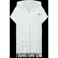 Roxy Badeponcho "Bird Of Fever", Damen, tanager turquoise, Obermaterial: 100% Baumwolle., Hausmäntel Badeponcho