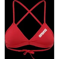 Arena - Women's Team Swim Top Tie Back Solid - Bikini-Top Gr 40 rot