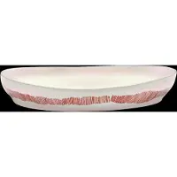 Serax Servierschale Feast Tableware By Ottolenghi White Red M 36 x 36 x 6 cm