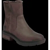 Timberland Winterstiefelette "BRIMFIELD MID WARM LINED BOOT", Damen, Gr. 36, braun (medium braun full grain), Leder, Schuhe Winterstiefelette, Winterstiefel, Winderboots, Winterschuhe, gefüttert