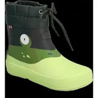 Viking Alv Paw Print Barefoot Gummistiefel, Light Green/Green, 29, Kindergummistiefel, Kinderstiefel, Gummistiefel kinder, Kids