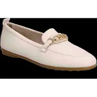 Tamaris Damen Leder Slipper glänzende Spange 1-24622-46, Größe:41 EU, Farbe:Beige