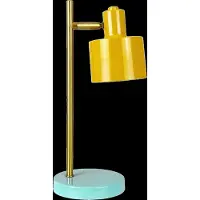 Dyberg Larsen Ocean Portable Tischlampe Mini, curry/türkis - , Ocean Mini, dimmbar, Gelb, für Wohnzimmer, Metall, Skandinavisch
