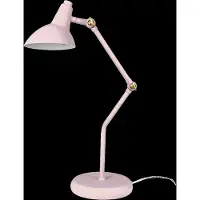 Dyberg Larsen Vela Tischleuchte, rosa, Höhe 45 cm - , Vela, Pink / Rosé, für Wohnzimmer, Metall, Skandinavisch