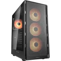 Cougar Gehäuse Midi-Tower Airface Pure PRO, ARGB. Schwarz, Midi Tower, PC, Schwarz, ATX, micro ATX, Mini-ITX, Multi, 17,5 cm