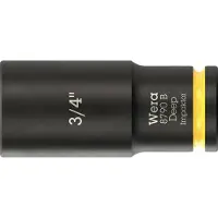 Wera 05005572001, Steckschlüsselbuchse, Schwarz, Gelb, 1 Kopf/Köpfe, 3/4", Metrisch/imperial, 63 mm